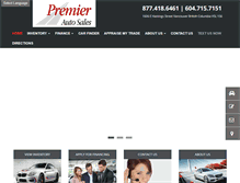 Tablet Screenshot of premierautosls.com